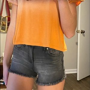 Altar’d State grey jean shorts